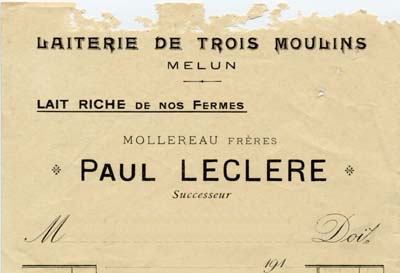 Facture Paul Leclere