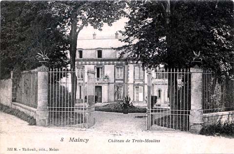 carte postale du château